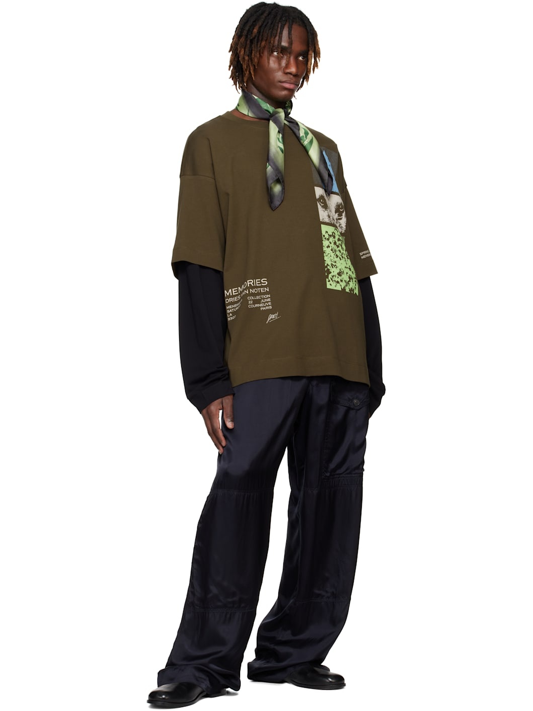 Khaki Long Sleeve Show T-shirt - 5