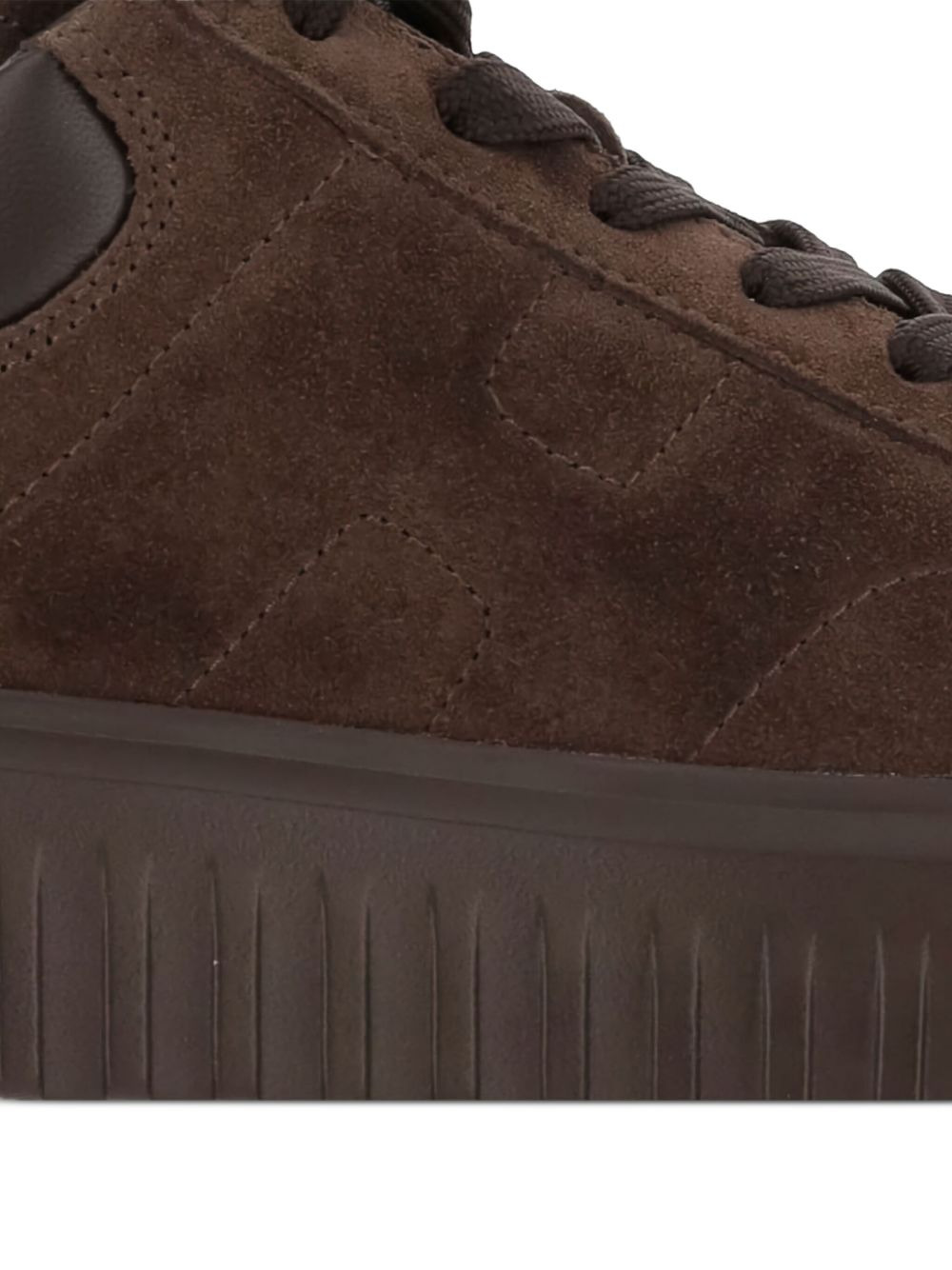 platform lace-up sneakers - 5