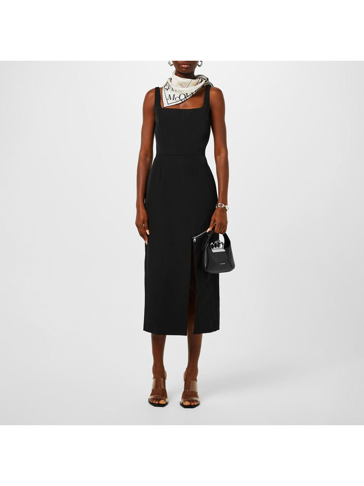 Alexander McQueen ZIP SLASH PENCIL DRESS | cruisefashion