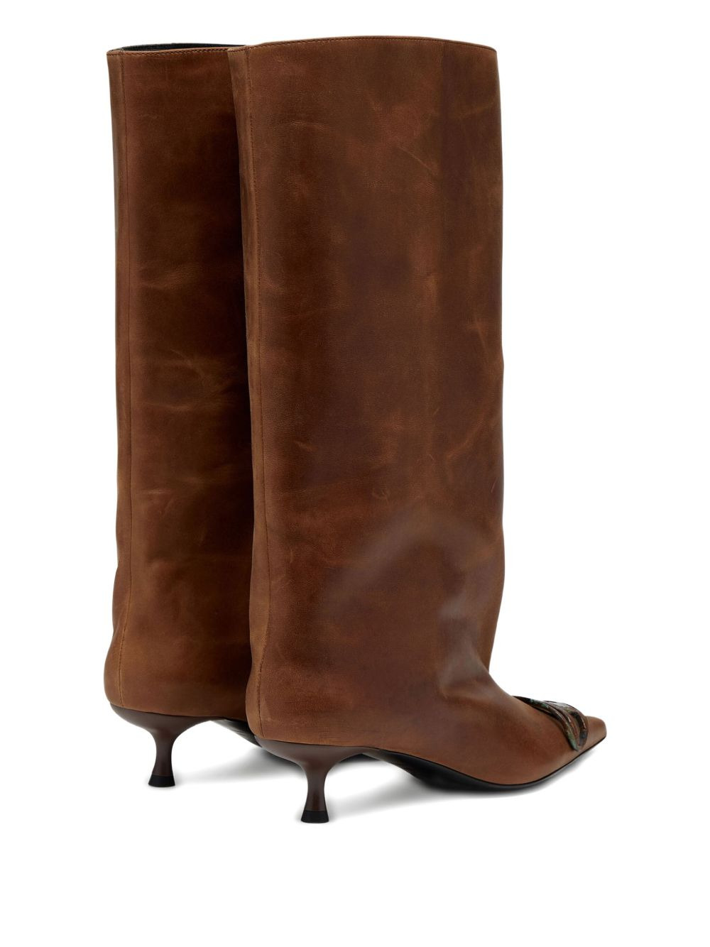 39mm Venus leather knee-high boots - 5