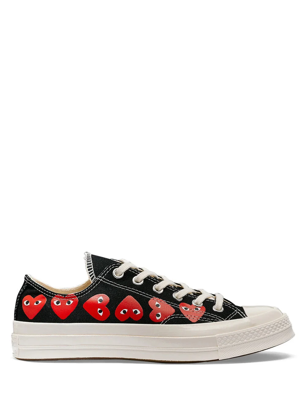 CONVERSE LOW 'CHUCK TAYLOR' SNEAKERS MULTI HEART - BLACK - 1