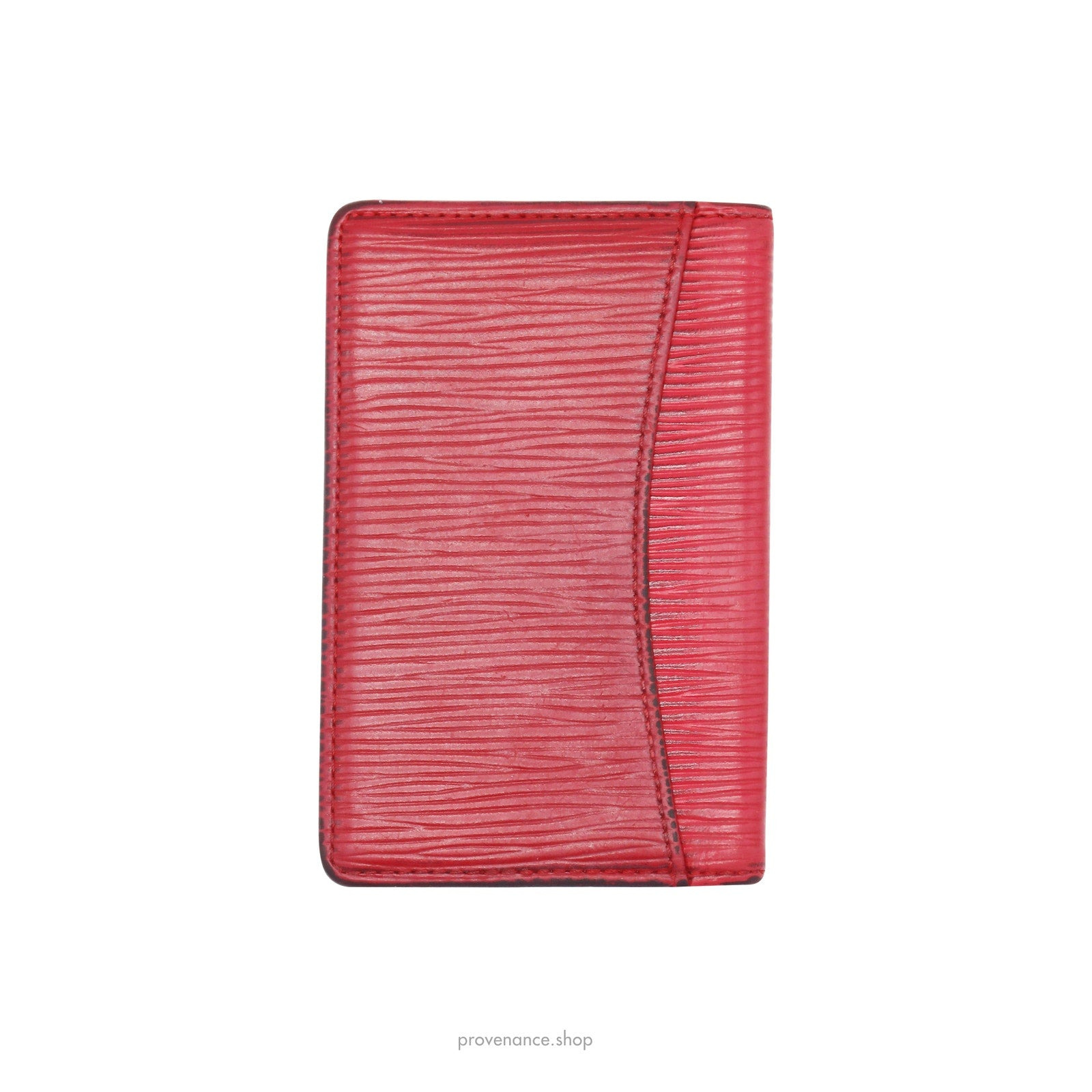 Louis Vuitton Pocket Organizer Wallet - Red Epi Leather - 5