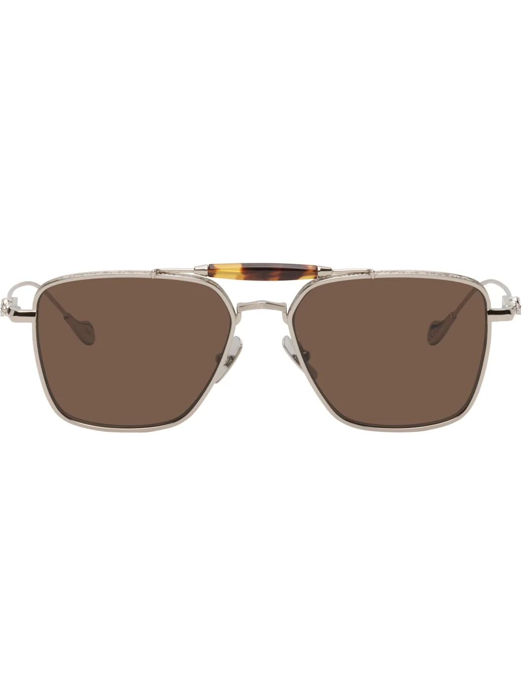 Silver The Great Frog Edition Capri Rectangular Sunglasses - 1
