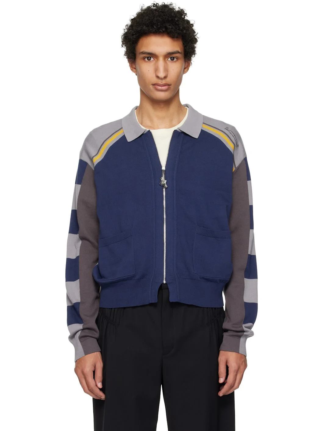 Gray & Blue Kest Cardigan - 1