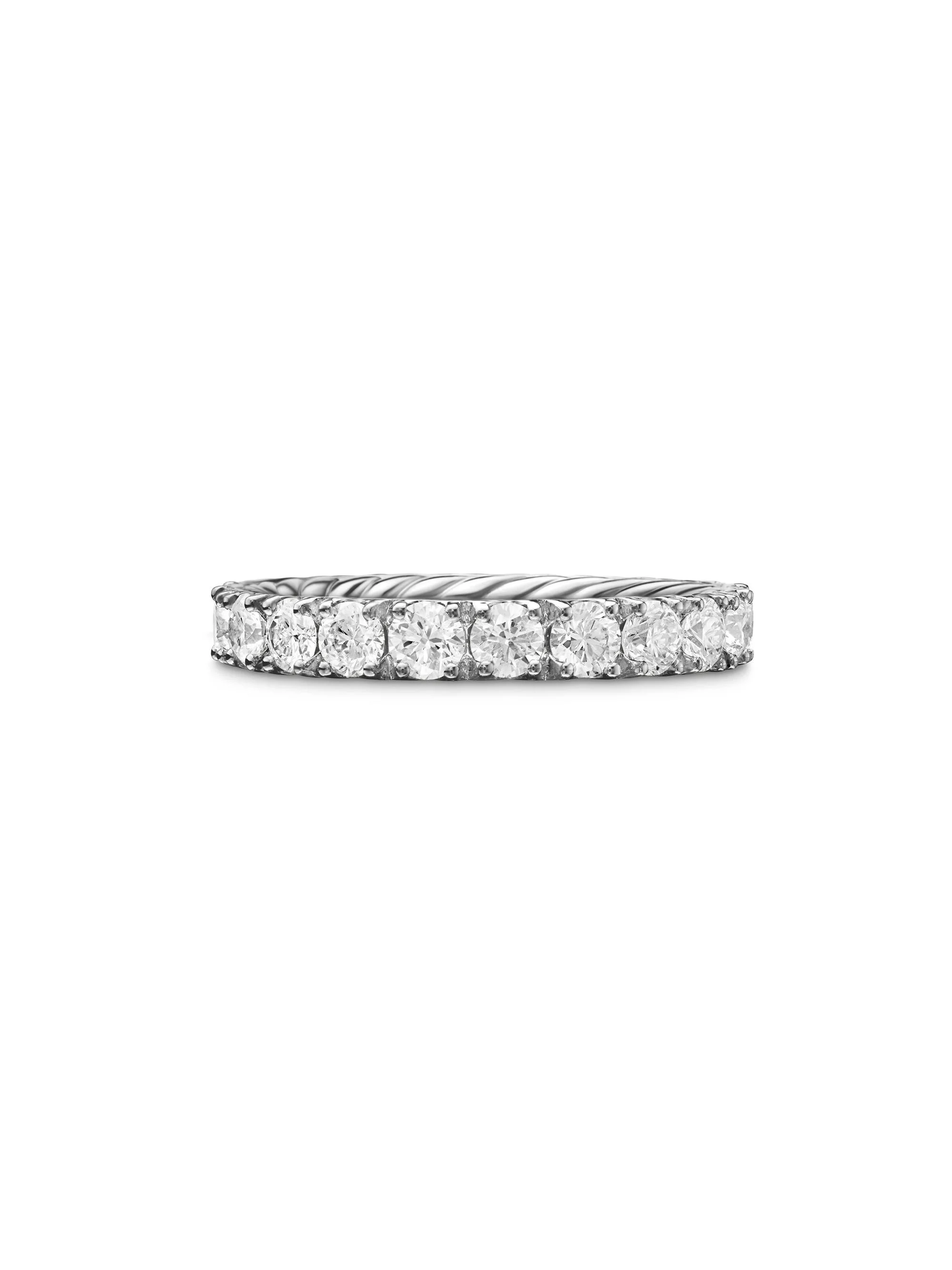 Women's Eden Eternity Band Ring in Platinum - Silver - 1