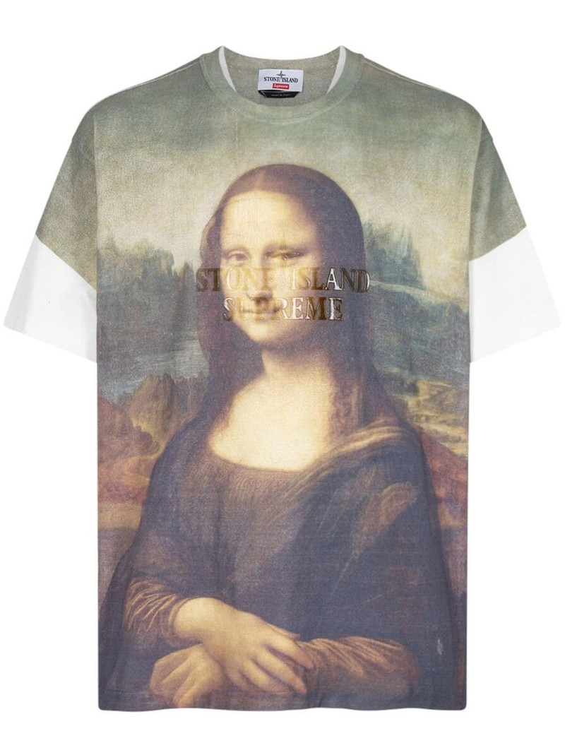 x Stone Island graphic-print T-shirt - 1
