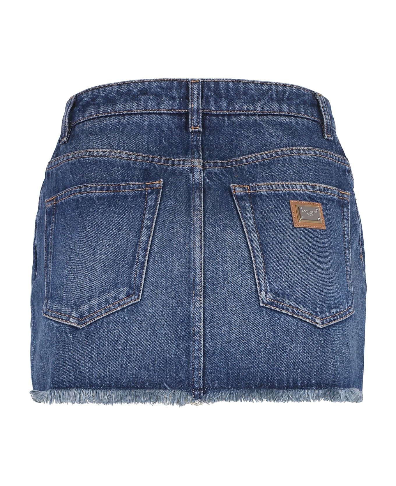 Denim Mini Skirt - 2