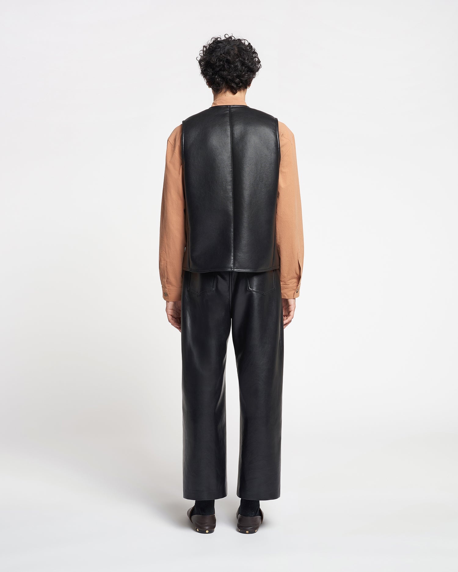 Regenerated Leather Vest - 5