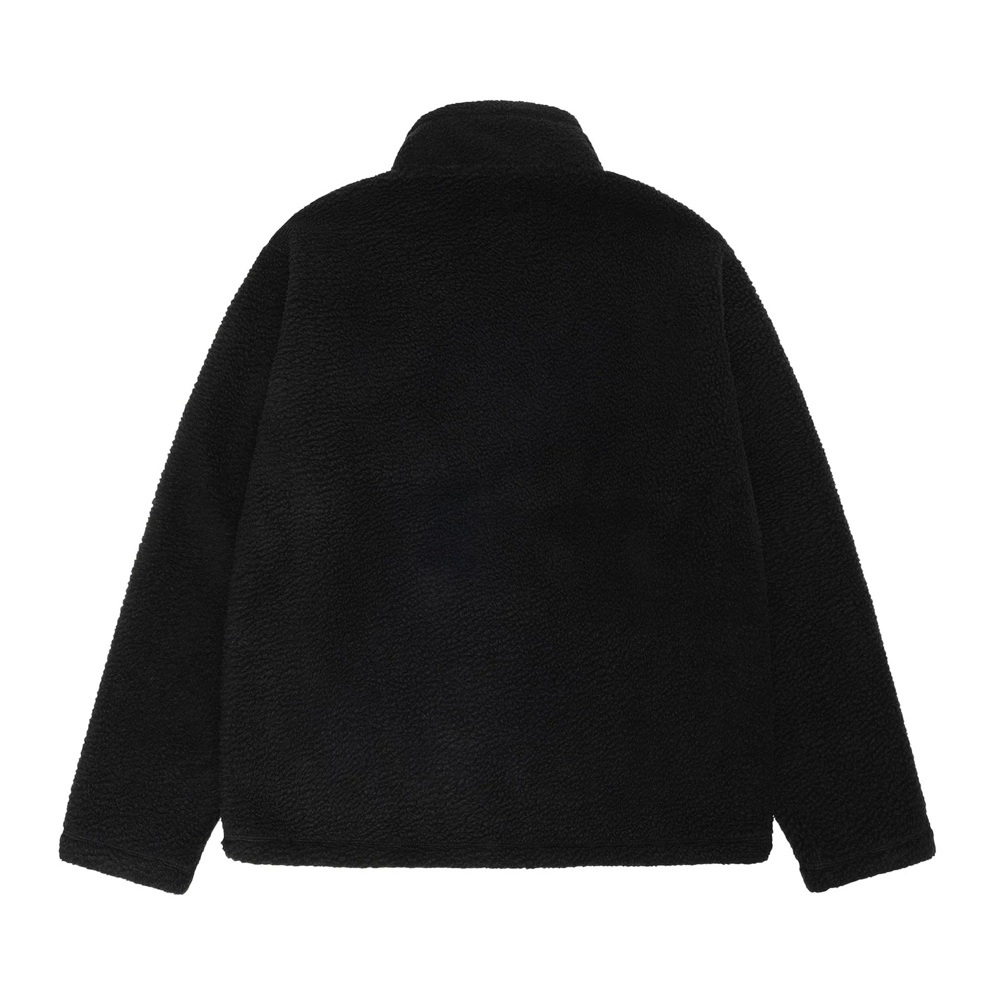 Stüssy Stussy Polar Fleece Half Zip Mock Neck 'Black' | REVERSIBLE