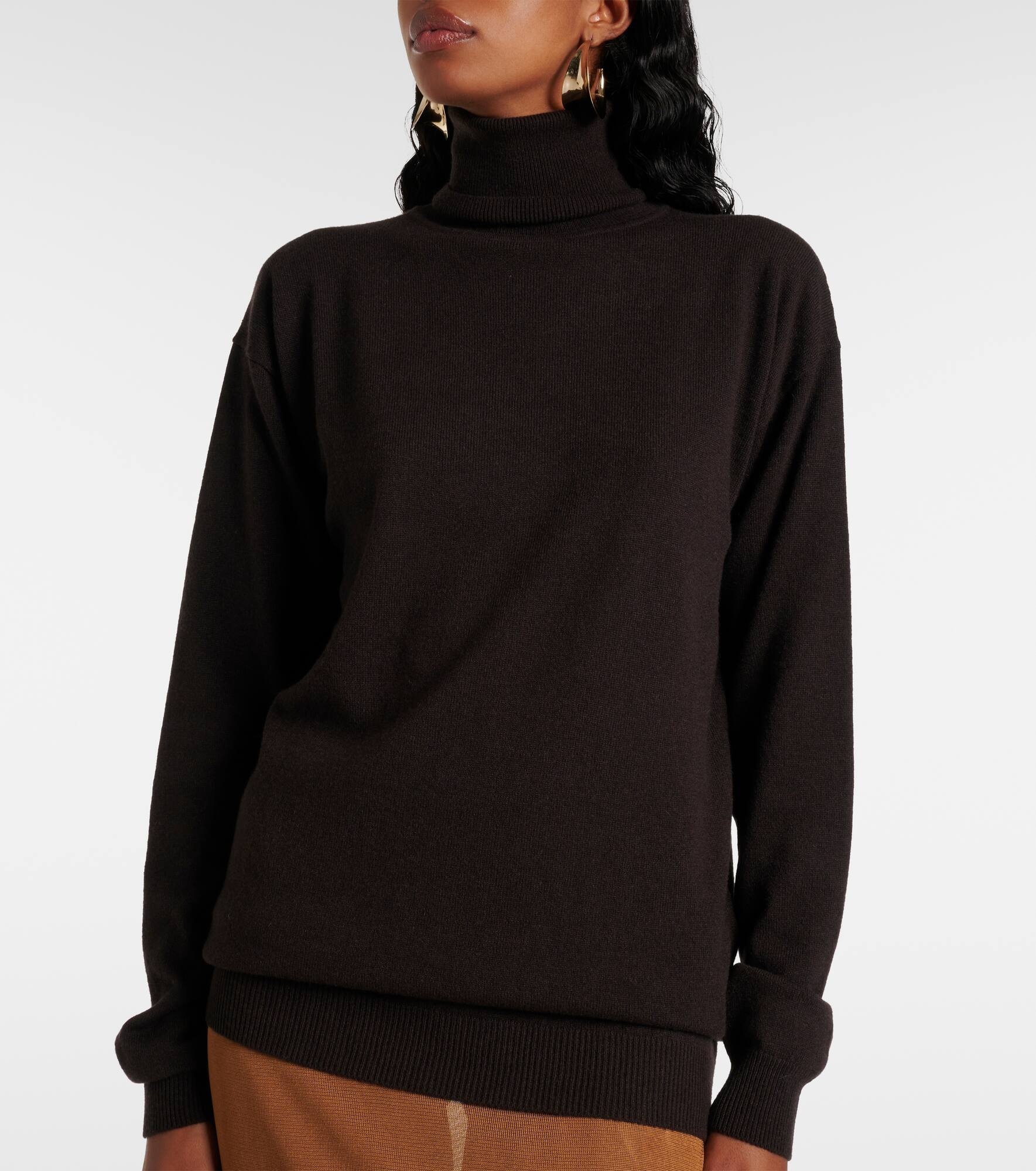 Cashmere turtle-neck sweater - 5