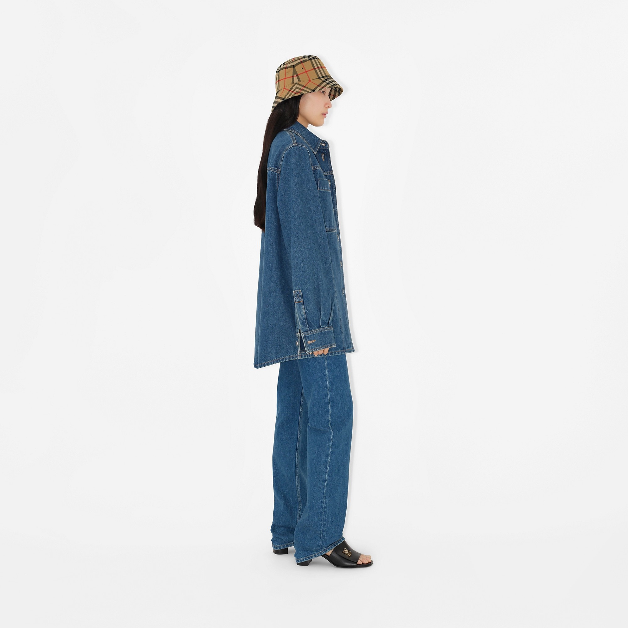 Check Cotton Bucket Hat - 2