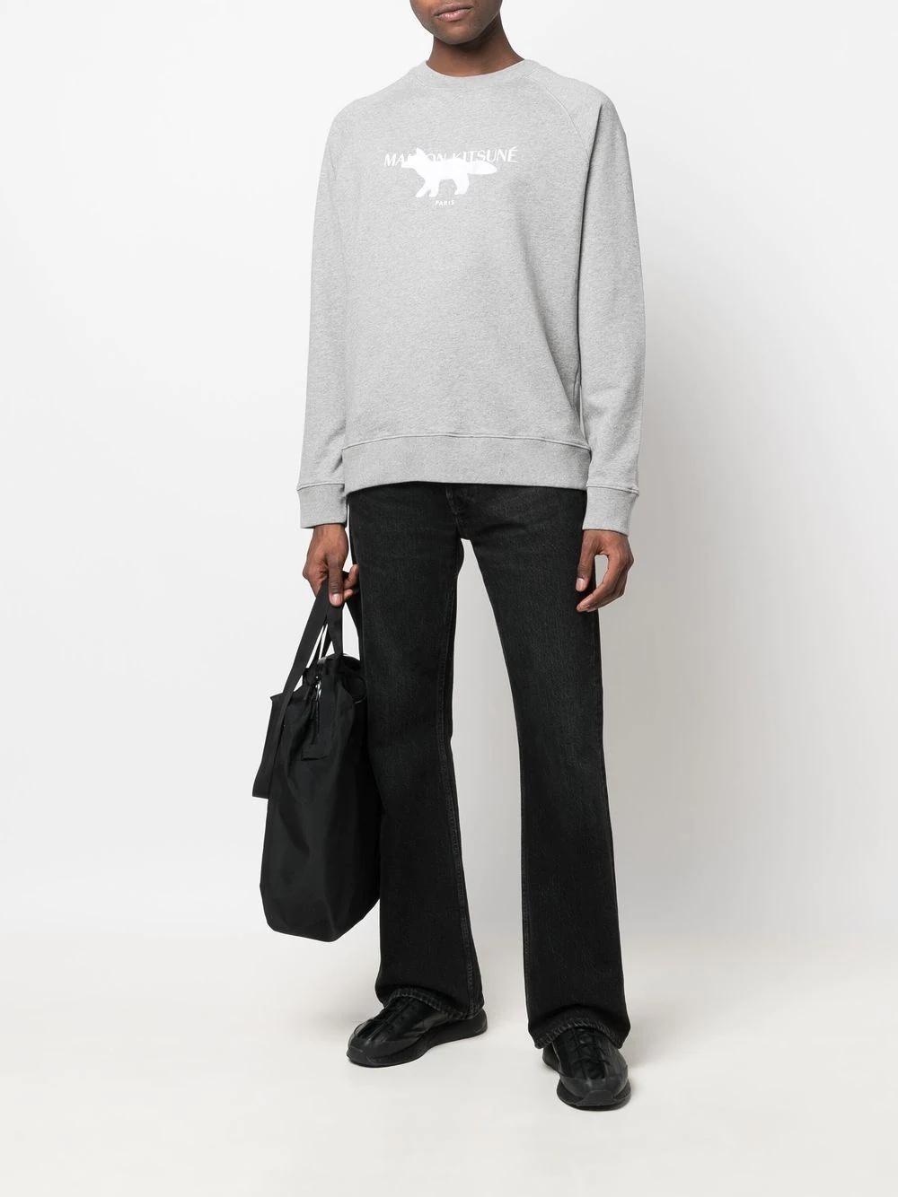 Fox-embroidered cotton sweatshirt - 2