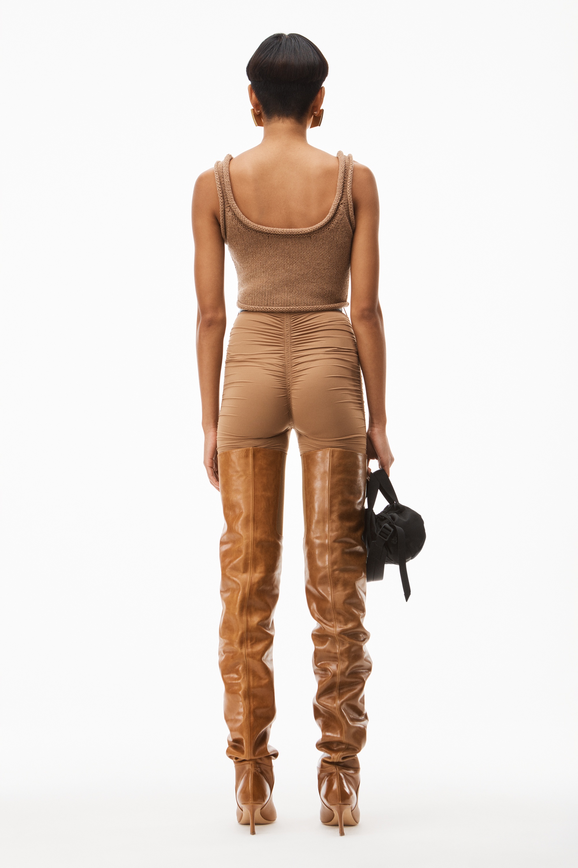 knit tank in boiled wool - 4
