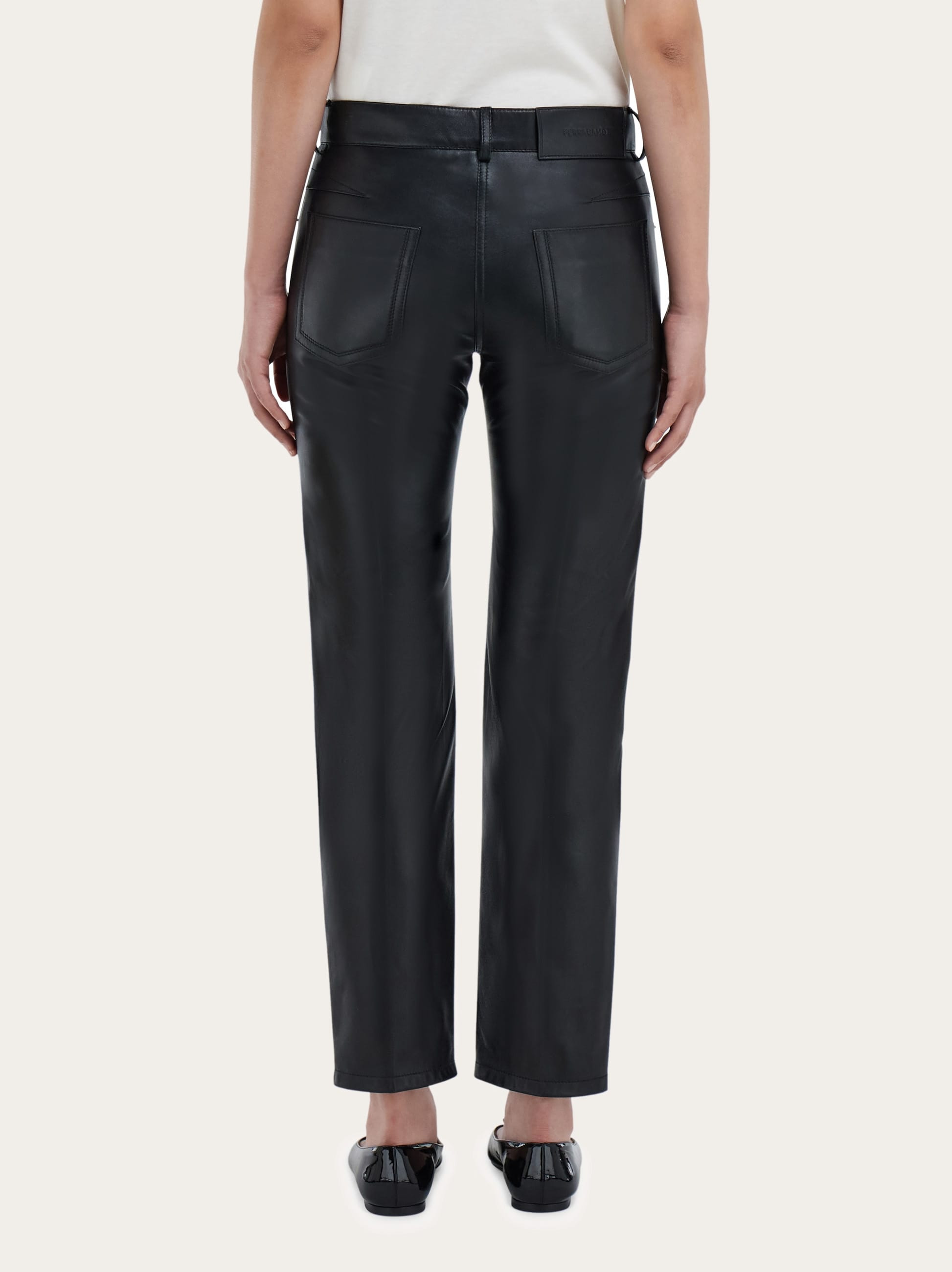 Five pocket trouser in nappa - 4