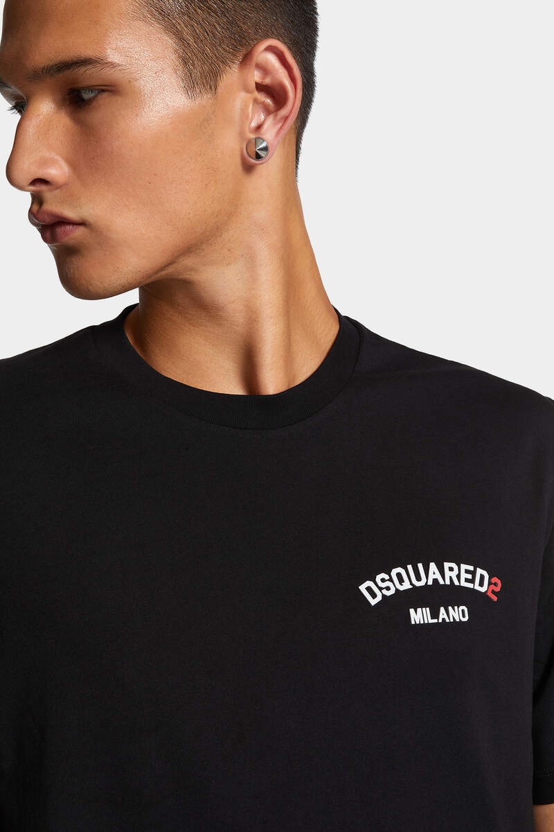 REGULAR FIT RUBBER LOGO T-SHIRT - 5