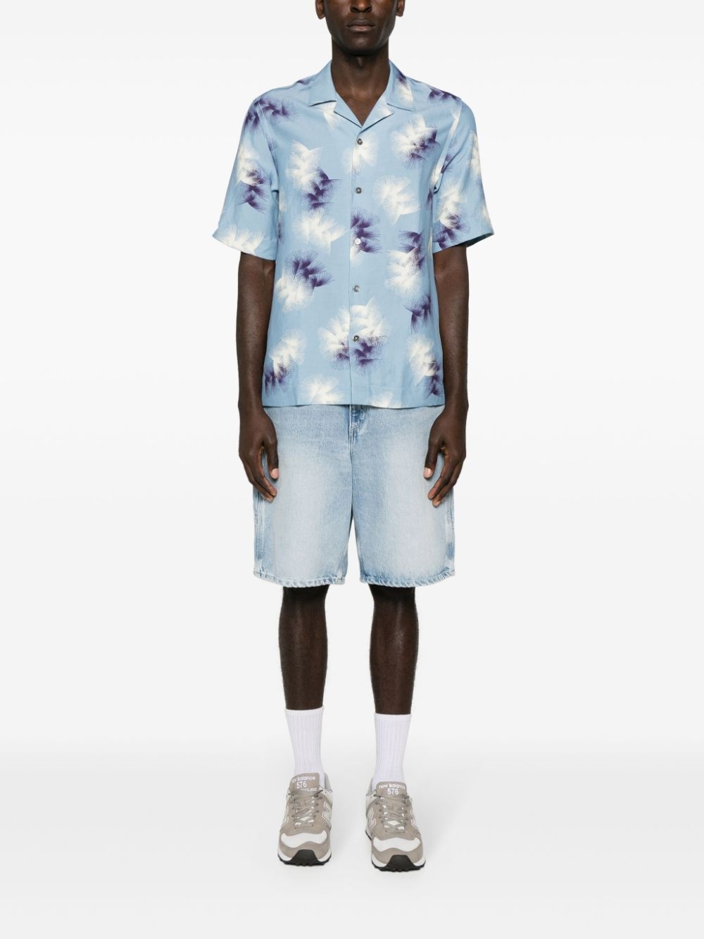 graphic-print short-sleeve shirt - 2
