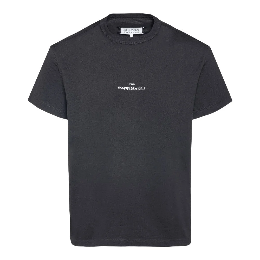 UPSIDE DOWN LOGO EMBROIDERY T-SHIRT - 1