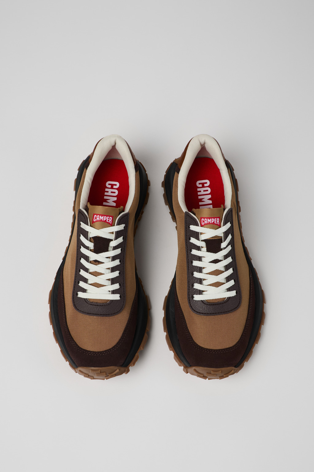 Brown Textile/Nubuck Sneaker for Men - 4