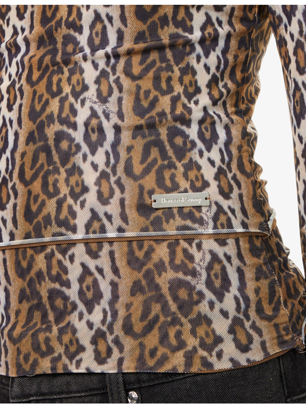 Leopard Multilayered Stretch-Woven Top - 6