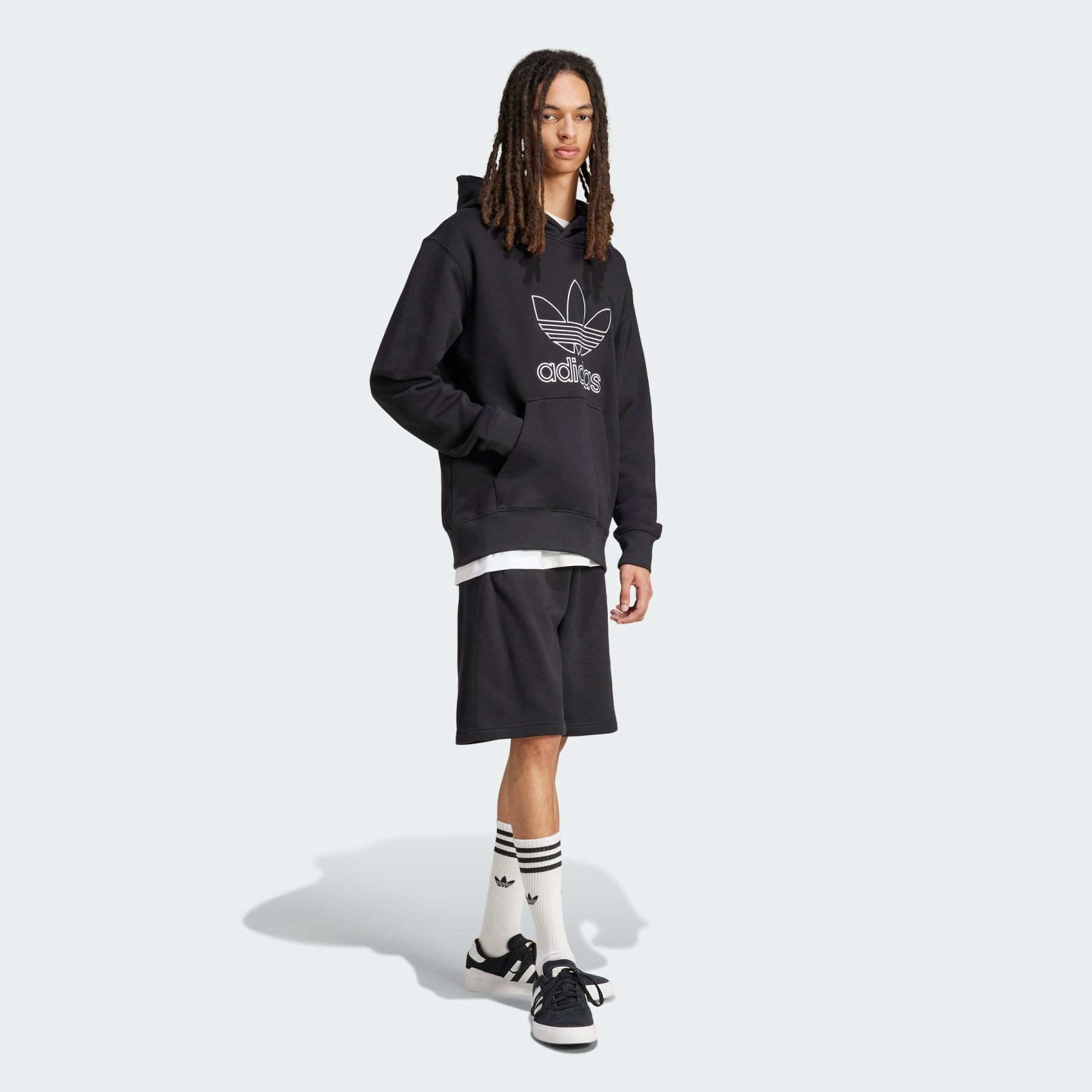 Adicolor Outline Trefoil Hoodie - 4