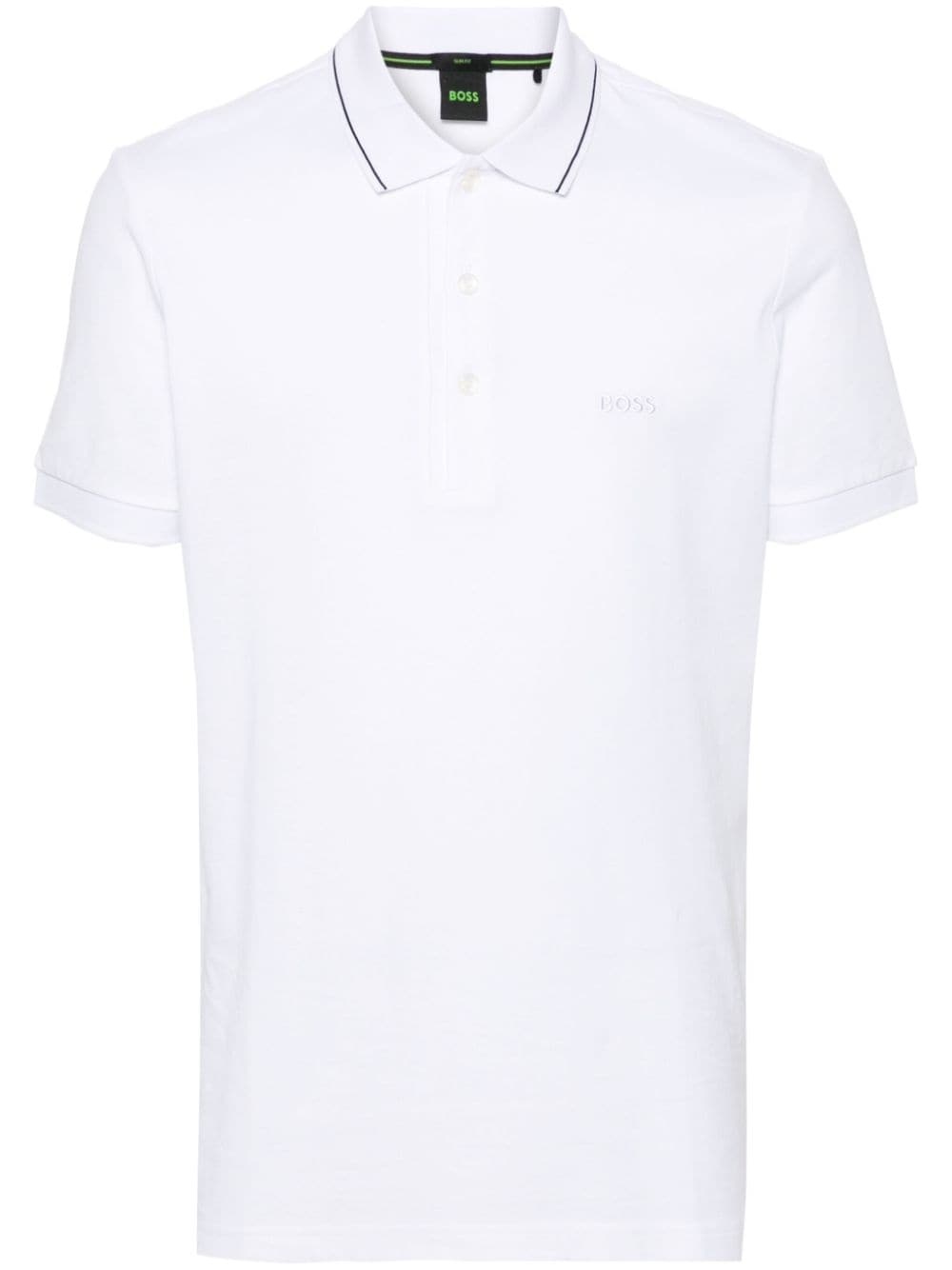 logo-embroidered polo shirt - 1