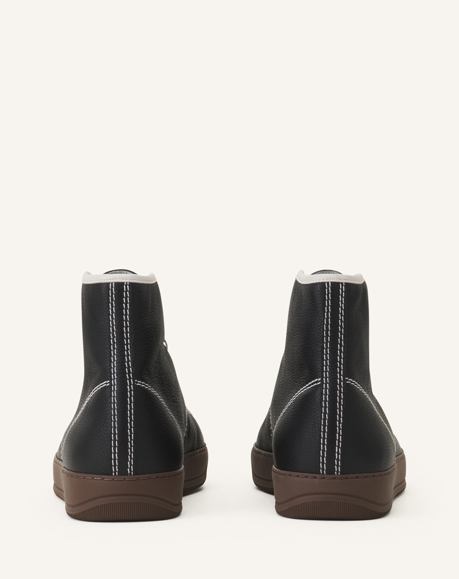 DBB1 HIGH-TOP LEATHER SNEAKERS - 3