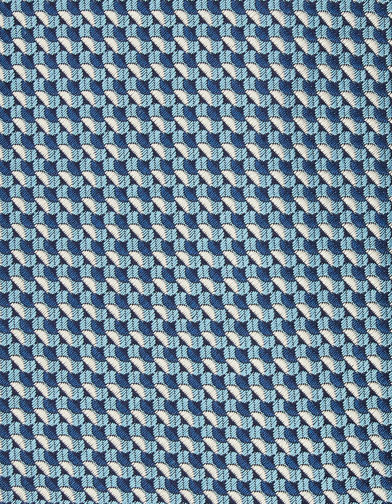 Canali TEAL SILK TIE, GEOMETRIC PATTERN outlook