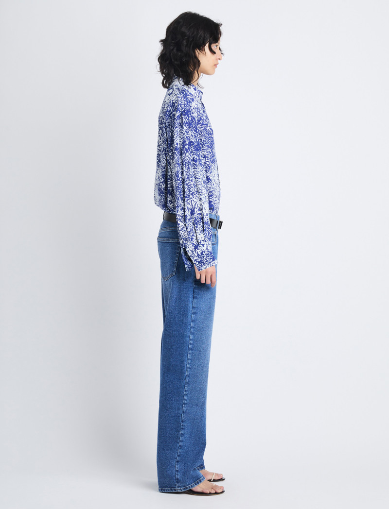 인쇄 된 Viscose Crepe의 노먼 탑 4