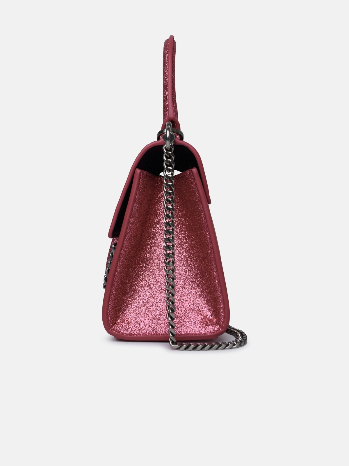 'ST. MARC' PINK GLITTER LEATHER BAG - 2