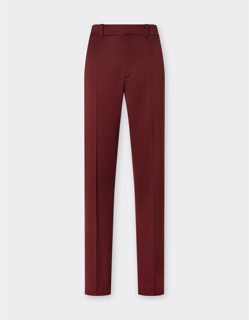 Wool satin trousers 1