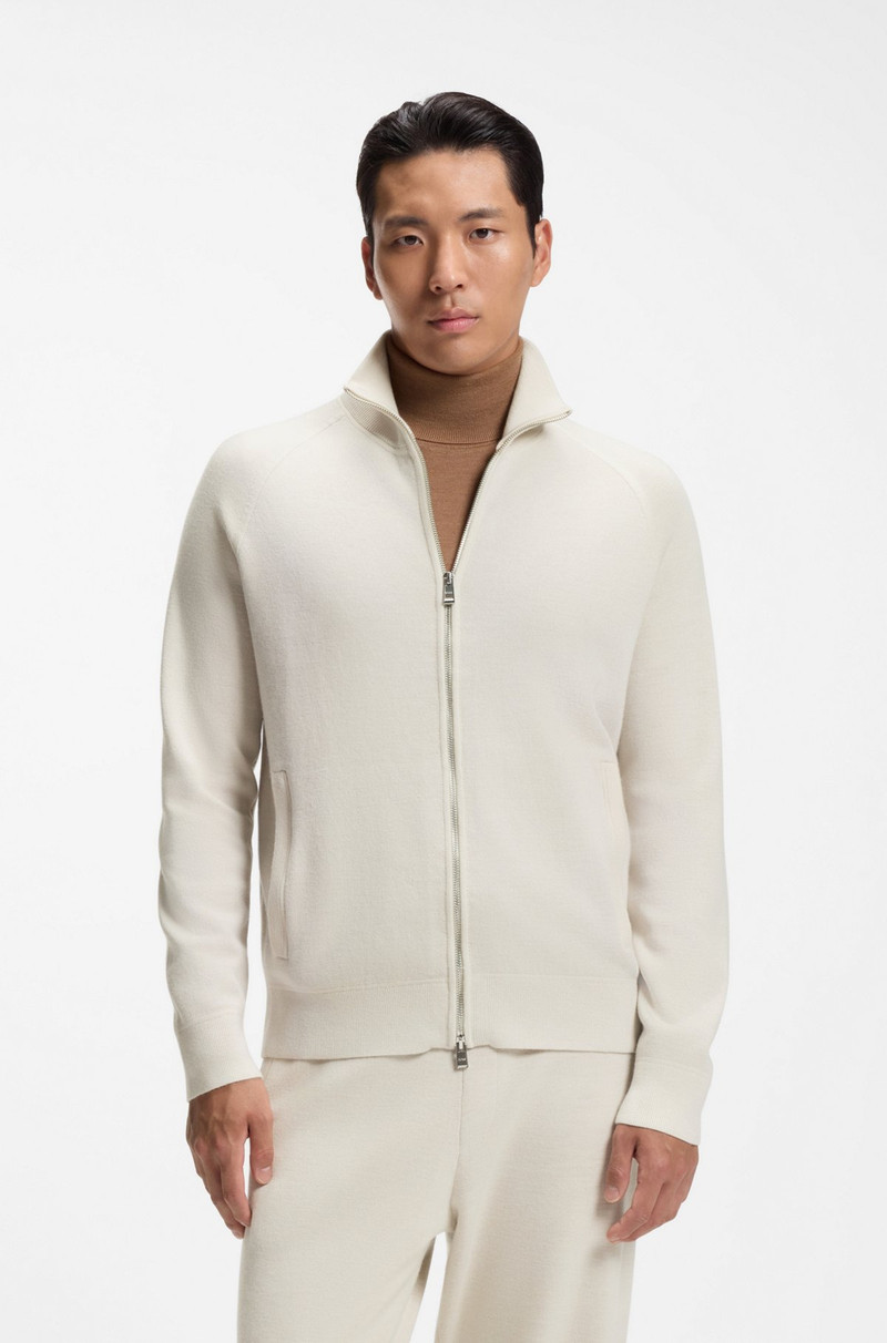 VIRGIN-WOOL CARDIGAN WITH ZIP FRONT 2