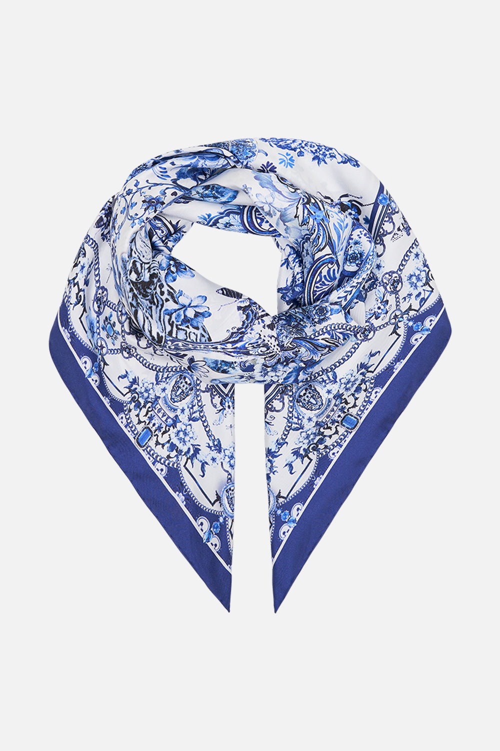 SILK SQUARE SCARF - 1