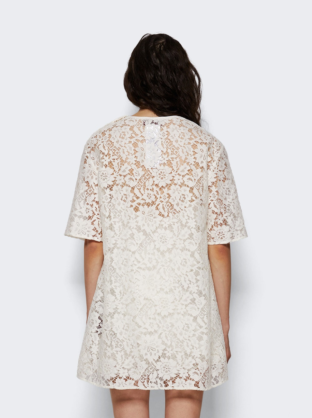 Floral Lace Top Off White - 5