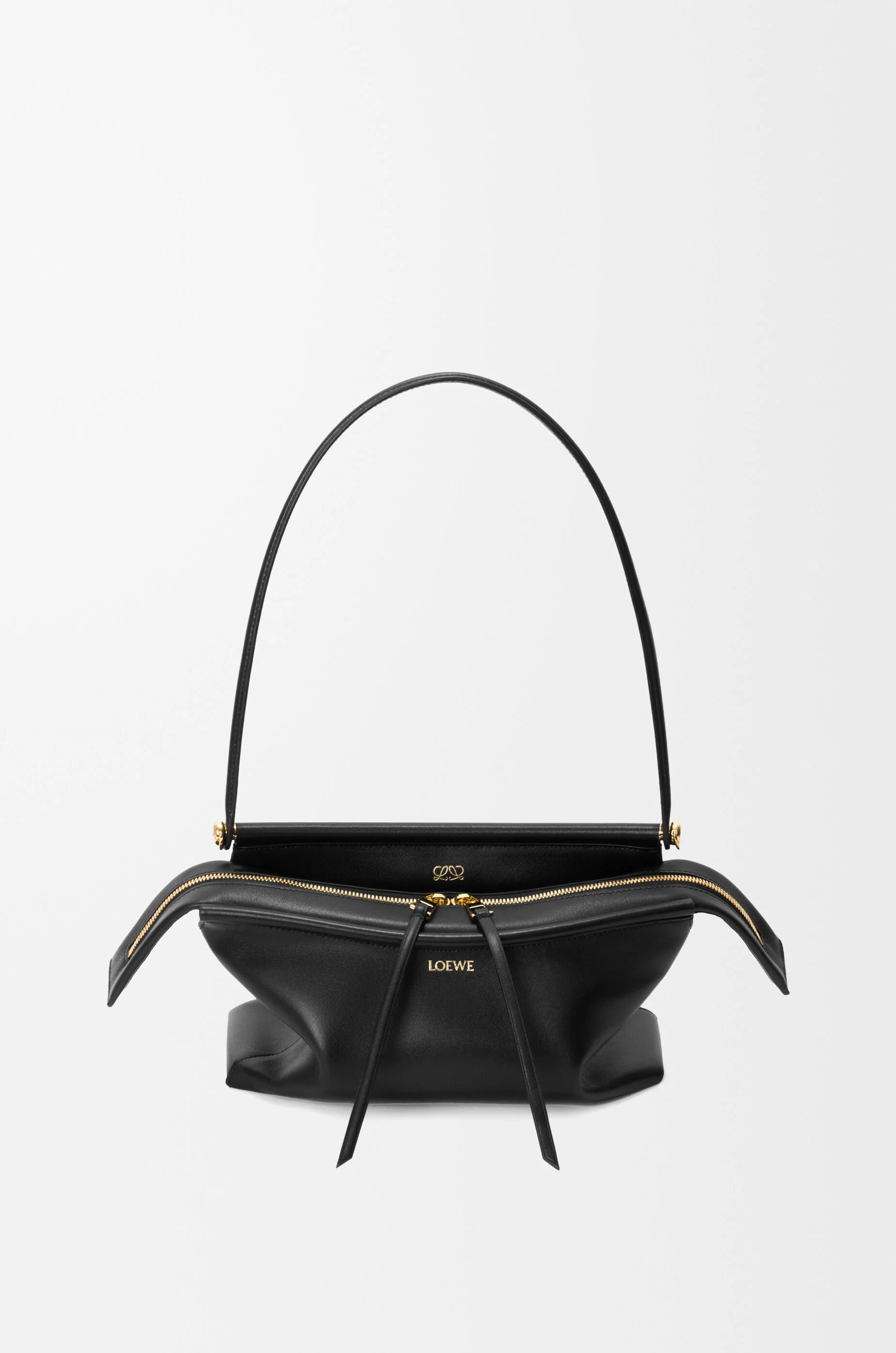 Small Whisker bag in glazed calfskin - 1
