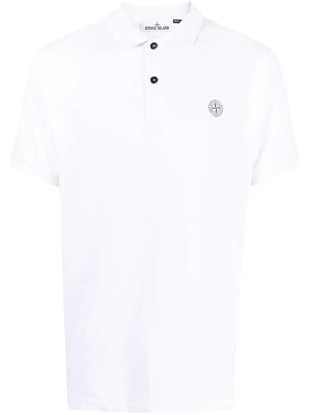 chest logo-patch detail polo shirt - 1