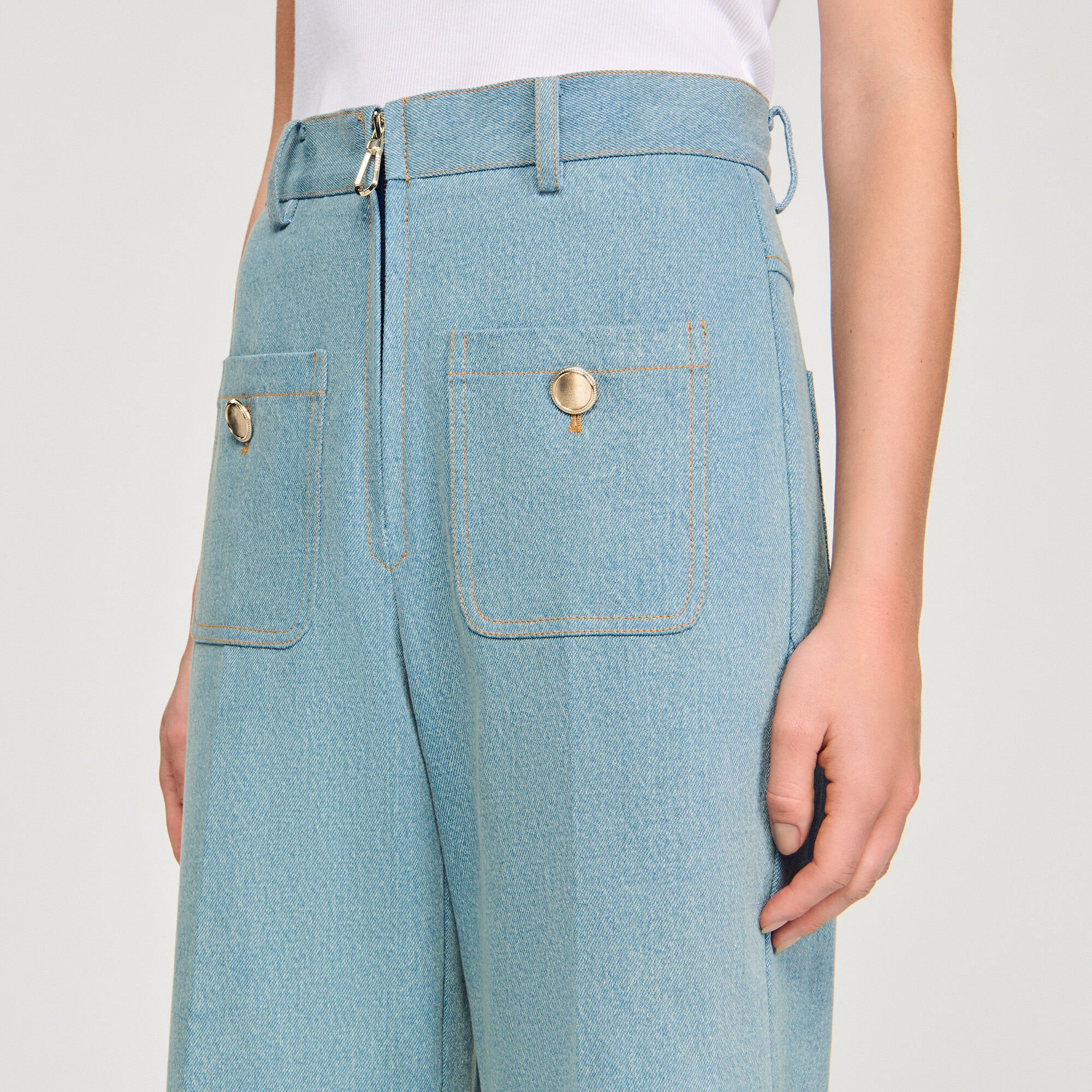 FADED HIGH-RISE WIDE-LEG JEANS - 3