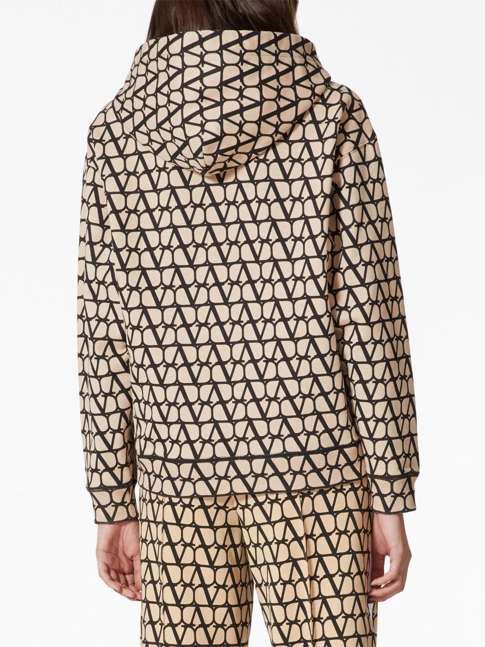 Toile Iconographe-print cotton hoodie - 4