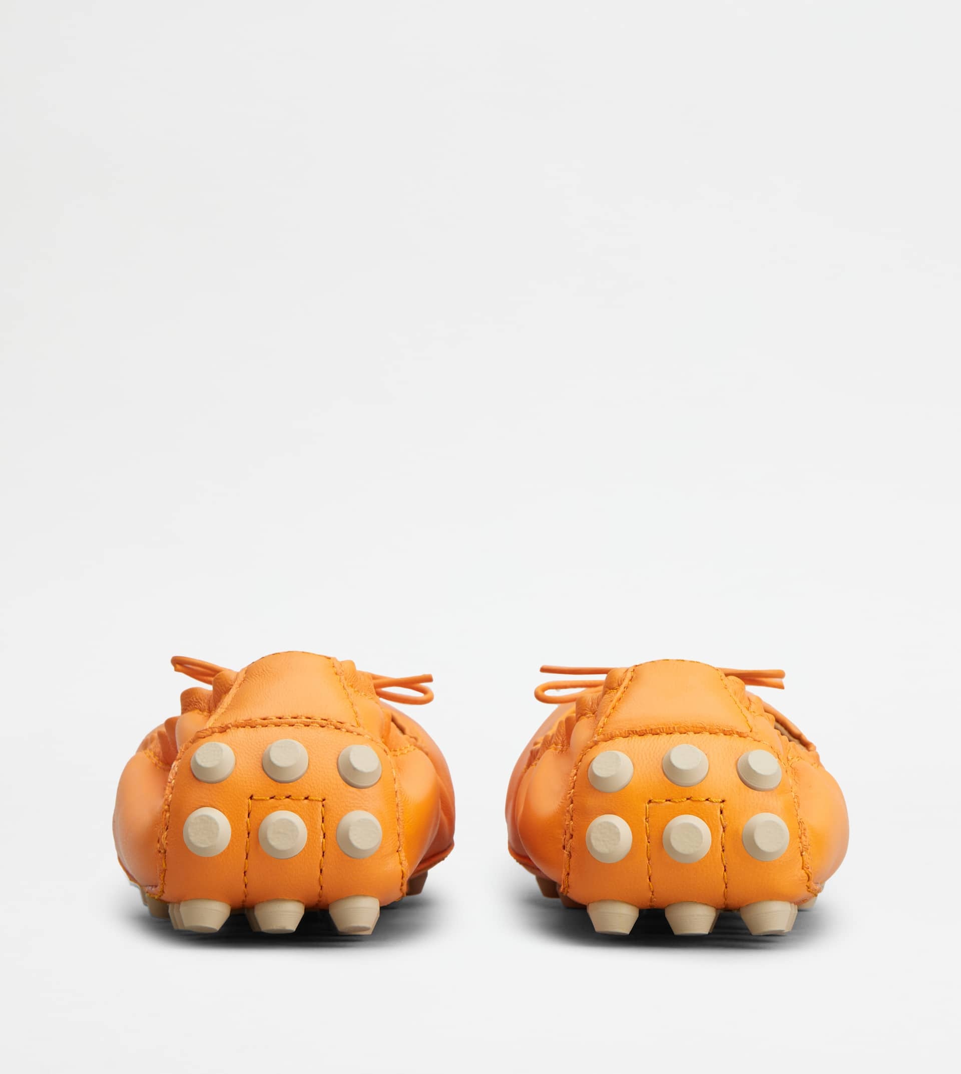 BUBBLE BALLERINAS IN LEATHER - ORANGE - 2