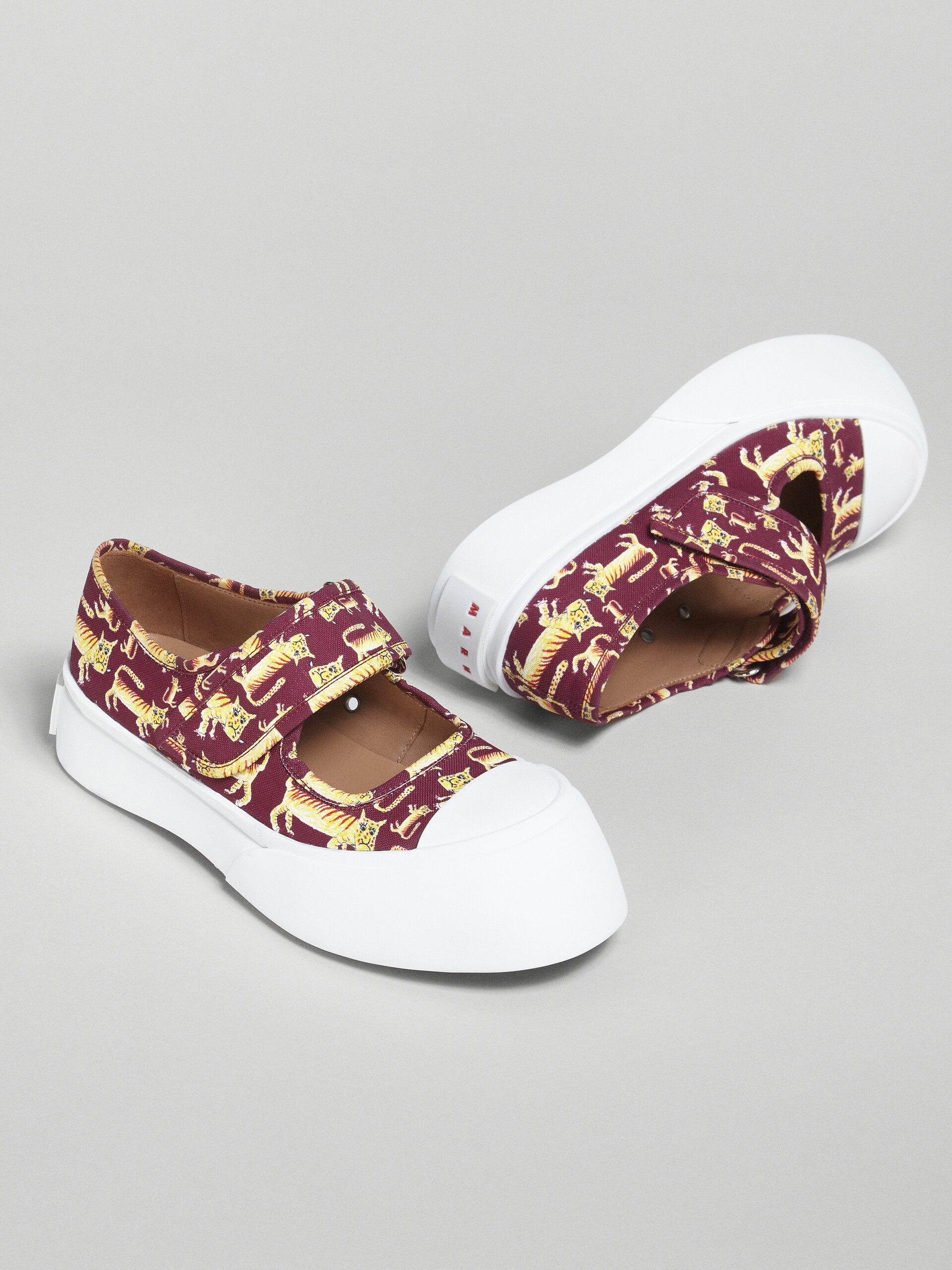 TIGER PRINT CANVAS PABLO MARY-JANE SNEAKER - 5