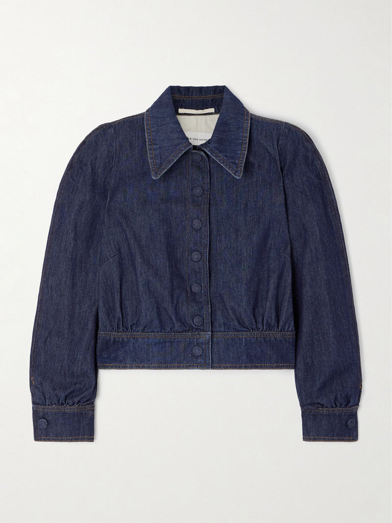 Cropped Denim Jacket - 1
