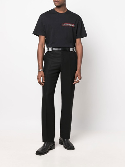 Alexander McQueen logo patch short-sleeve T-shirt outlook