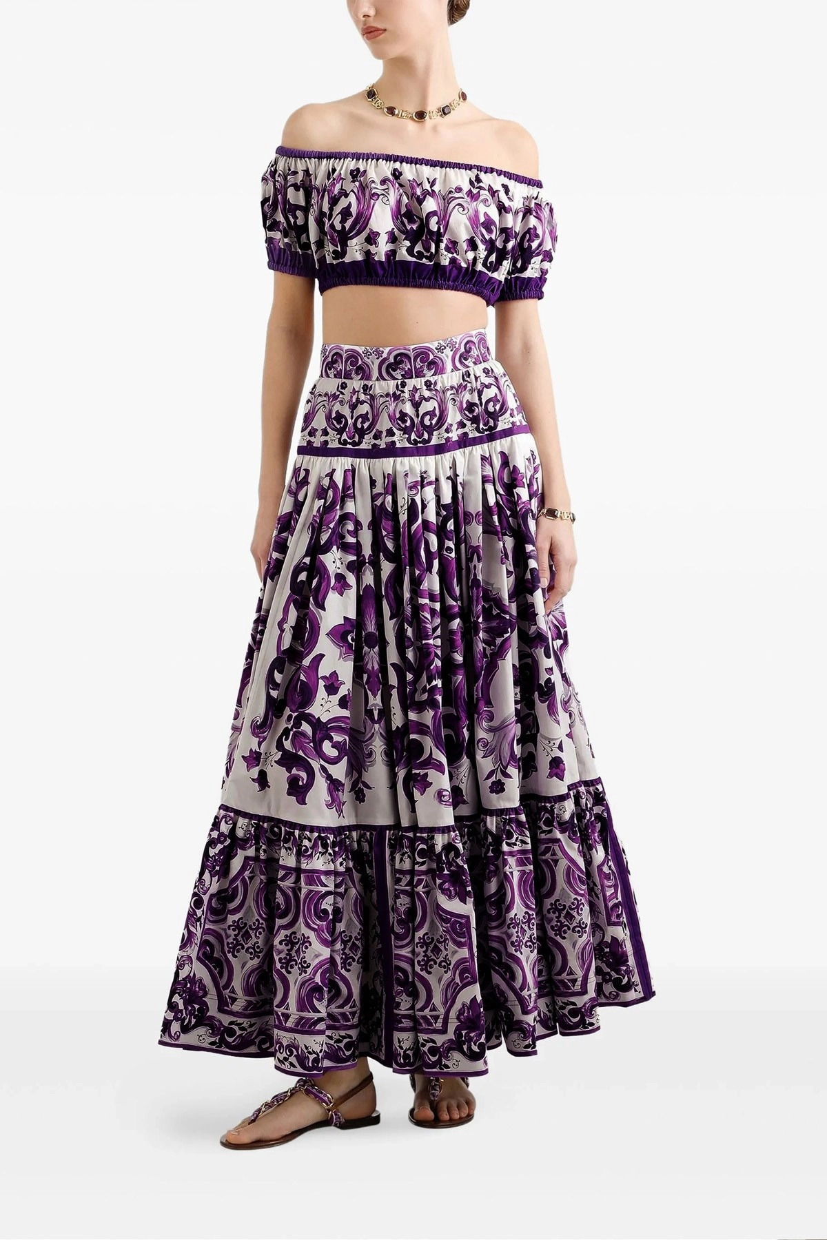 Majolica print skirt - 2