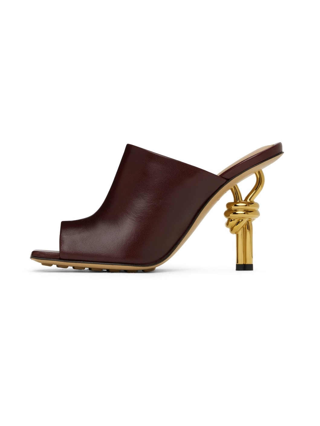Brown Knot Mules - 3