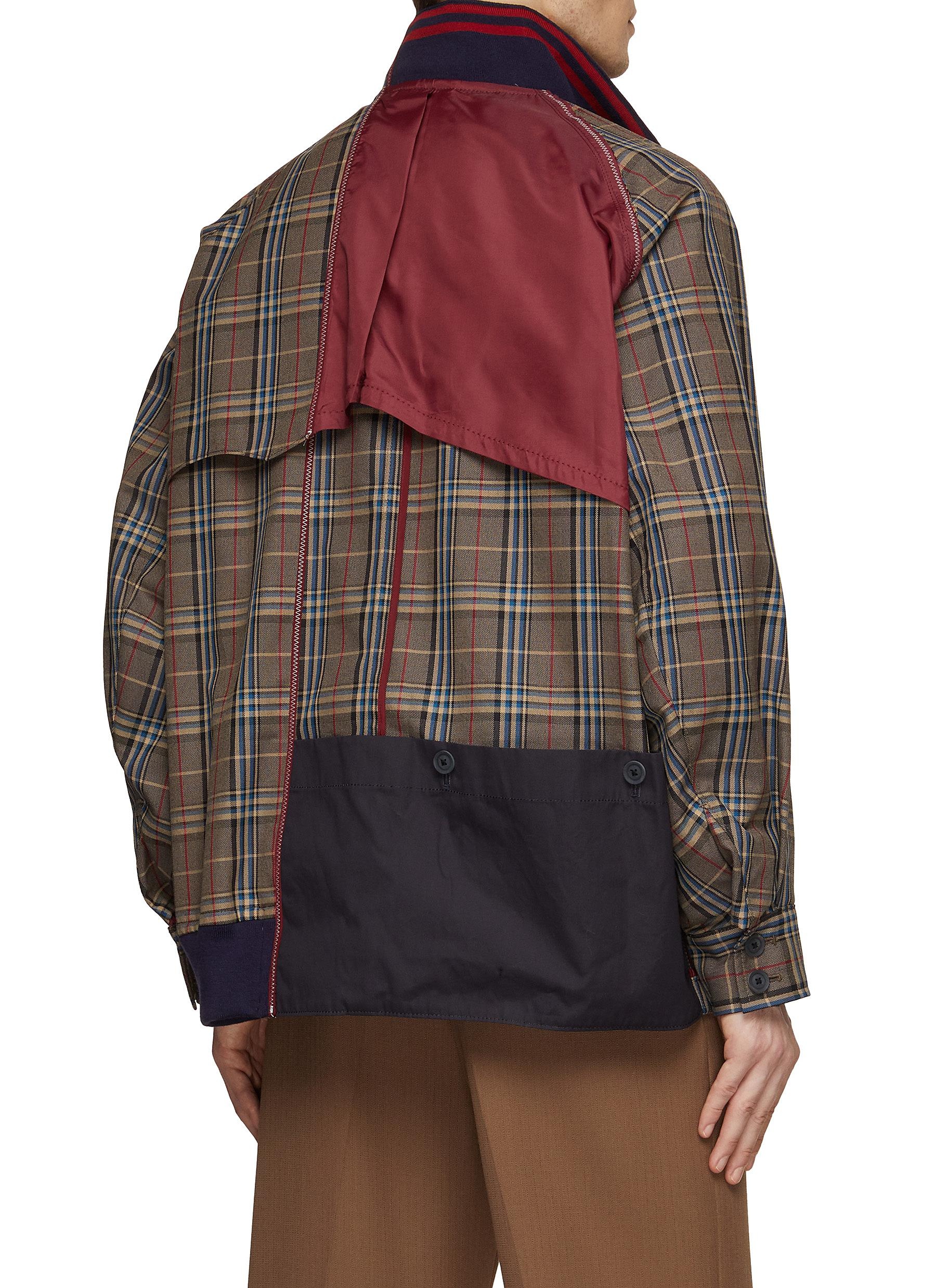 CONTRAST PANEL WINDBREAKER JACKET - 3