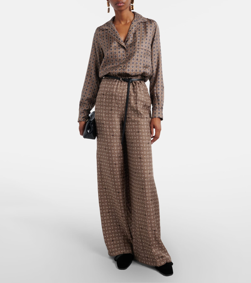 Max Mara Disco printed silk twill shirt outlook