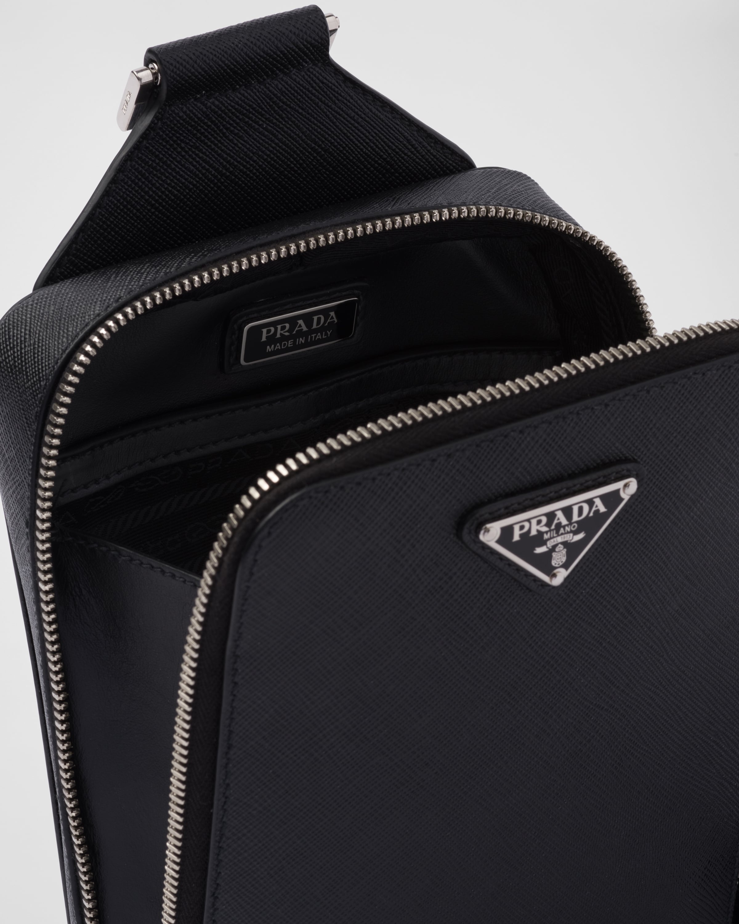 Prada Brique Black Saffiano in 2023  Saffiano leather, Saffiano, Italian  luxury brands