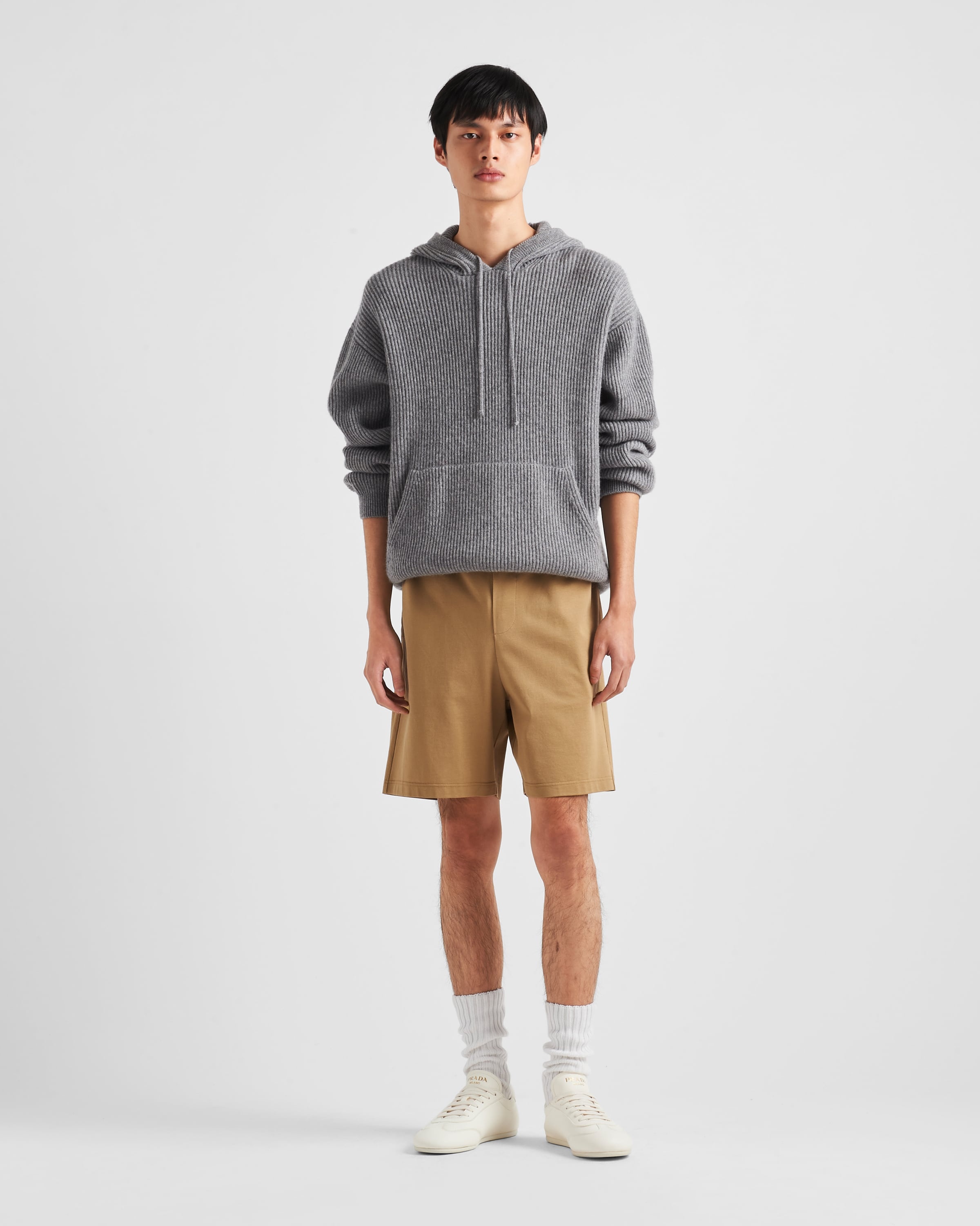 Cashmere knit hoodie - 2
