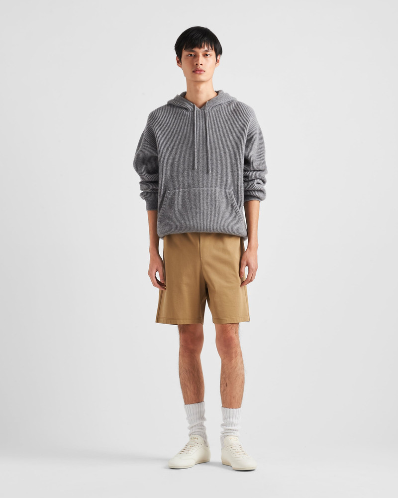 Prada Cashmere knit hoodie outlook