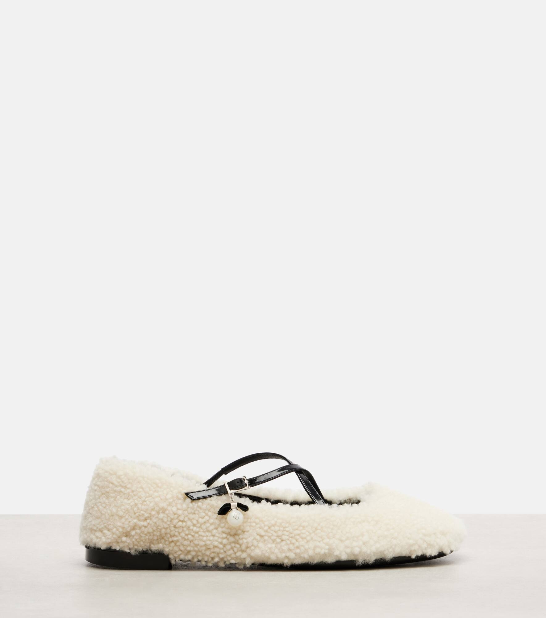 Eleri shearling ballet flats - 4