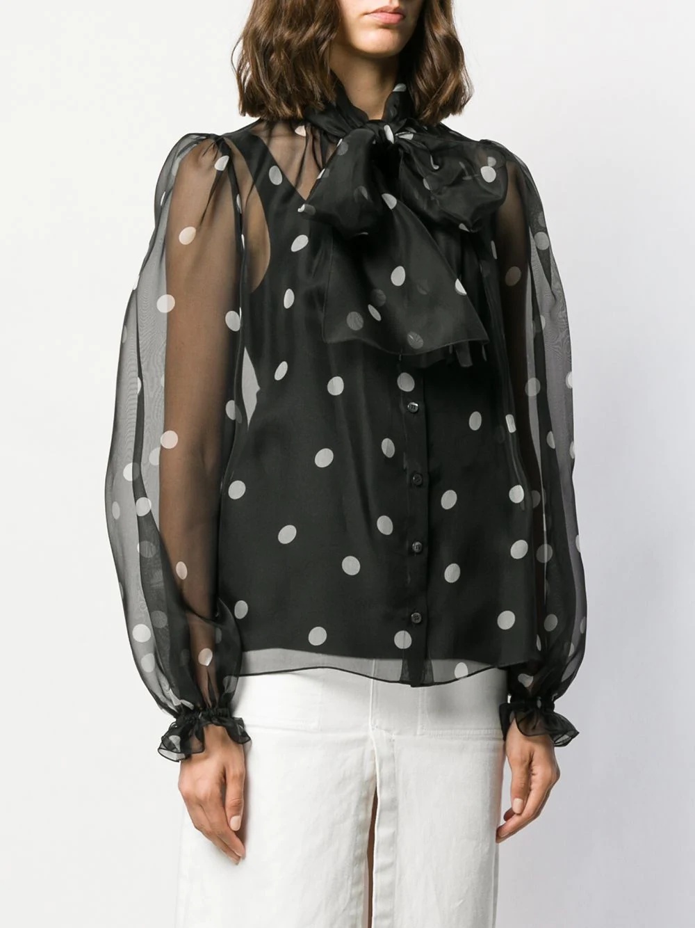 polka-dot blouse - 3